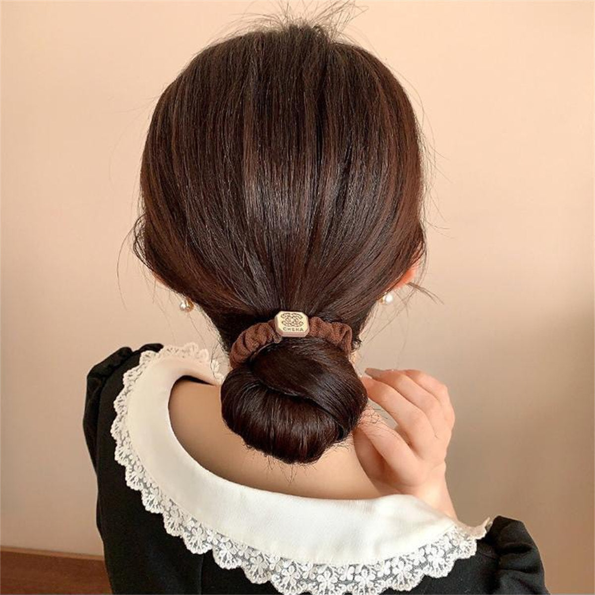 Adult small fragrance style simple temperament style elastic autumn and winter hair rope