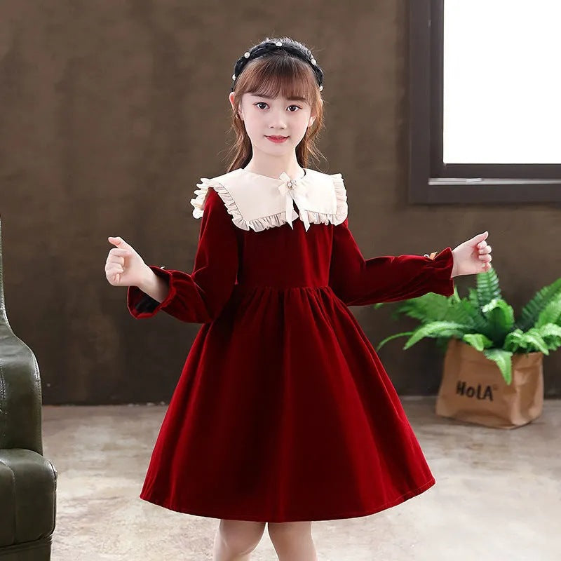 autumn and winter long sleeve dress