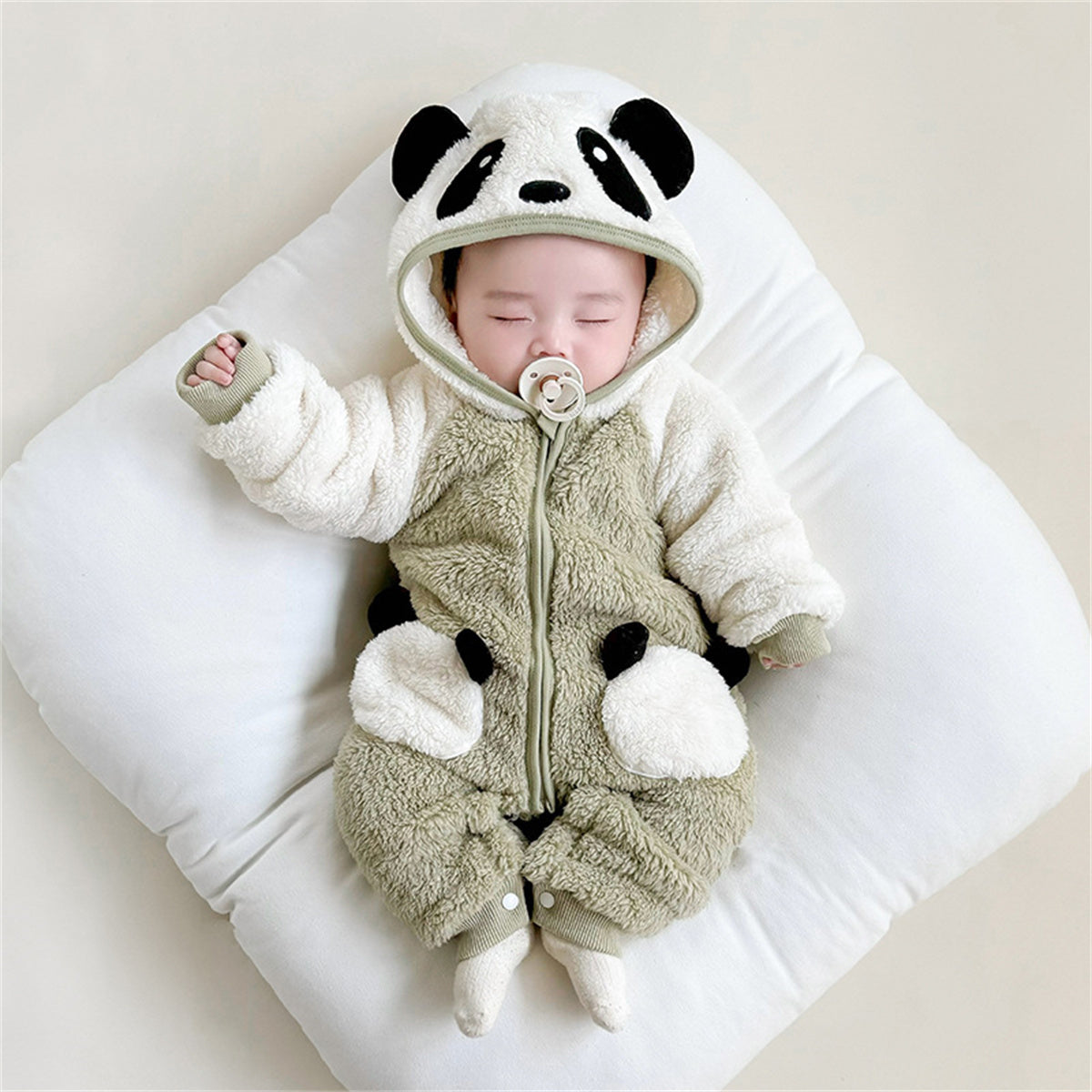 Baby Clothes Double-sided North American Fleece Cartoon Warm Romper