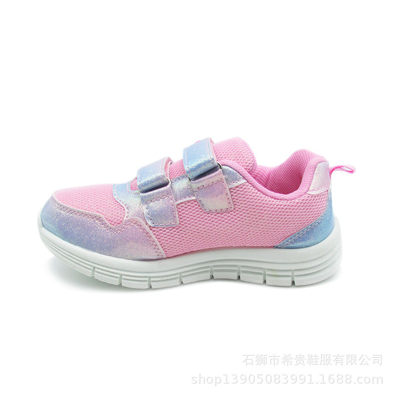 Disney Princess Style Cartoon Sneakers for Girls and Kids in Autumn