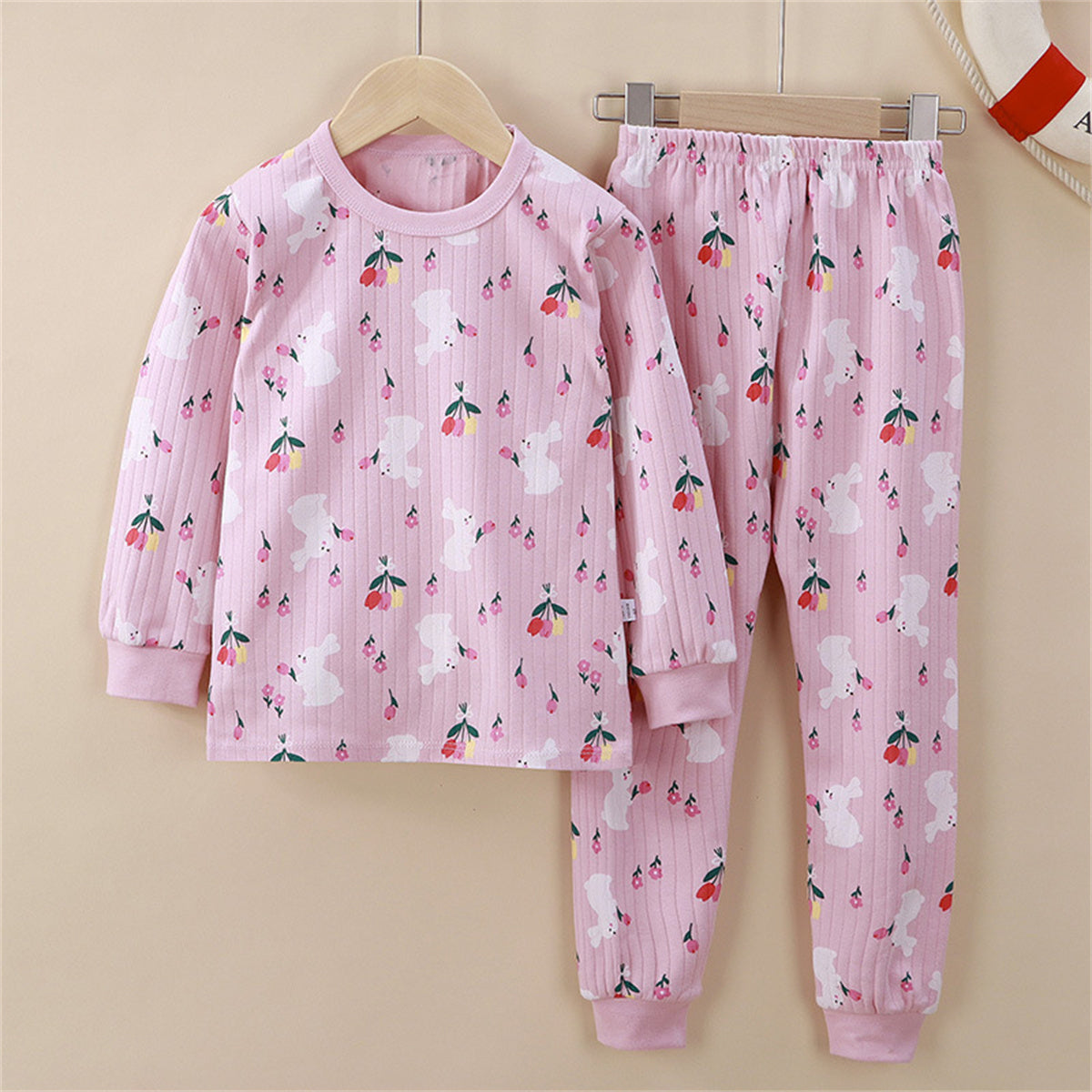 Girls underwear set pure cotton home clothes big kids pajamas