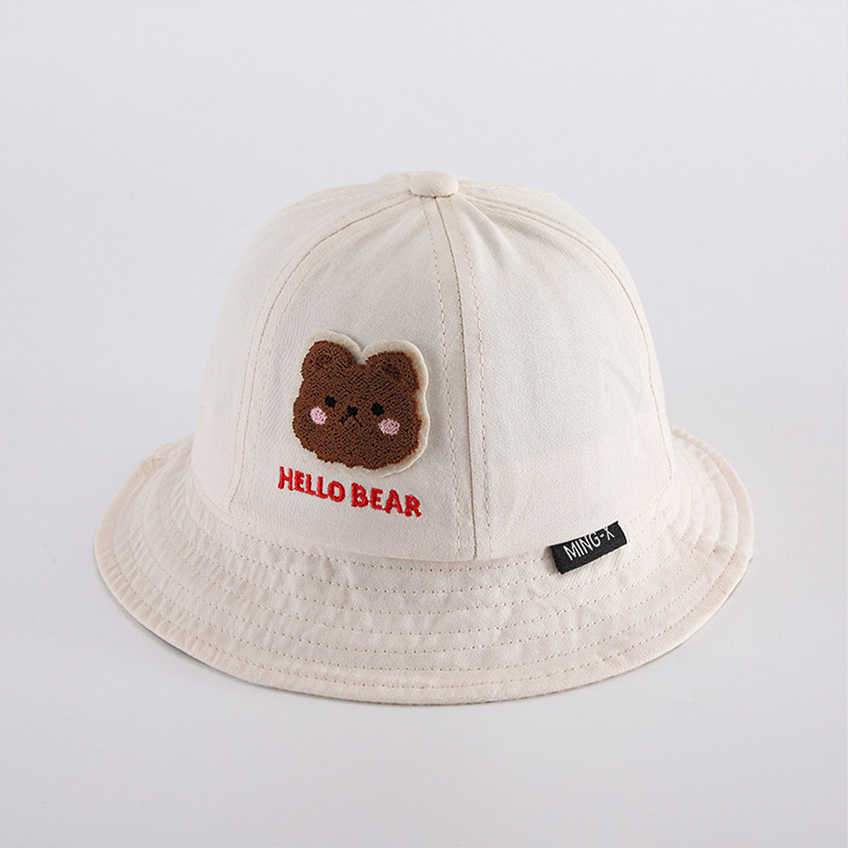 Children's cartoon cute bear sun protection fisherman hat