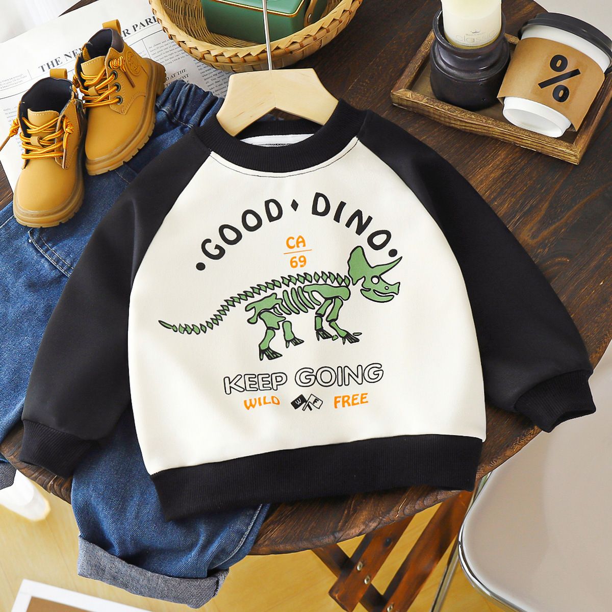 New autumn baby sweatshirts for children long sleeves children's round neck girls' bottoming shirts tops boys' children's clothing