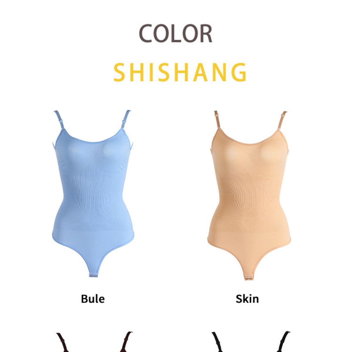 Seamless Shaper Bikini T-Back Bodysuit Waist and Tummy Control Suspender Bodycon Corset