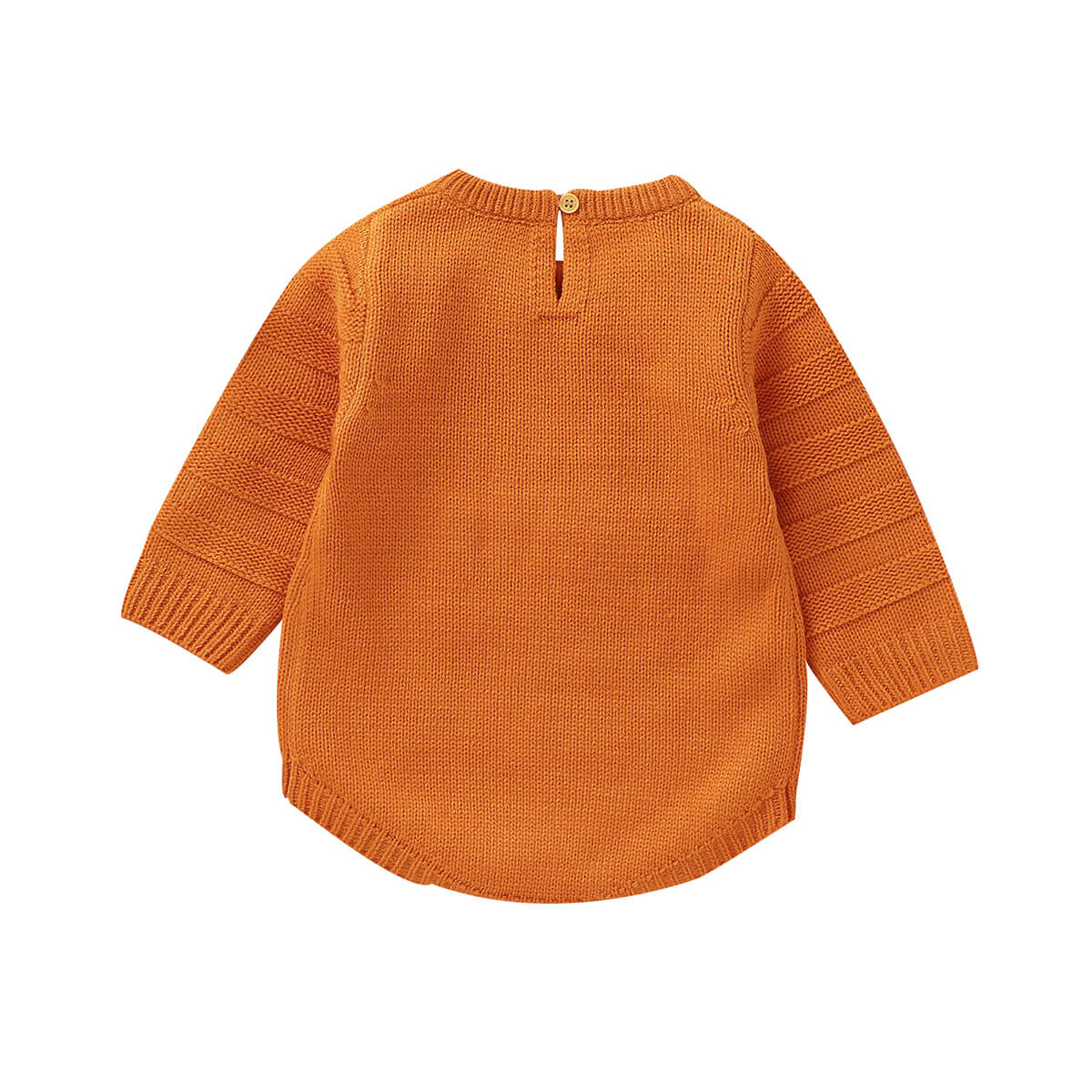 Infant and Toddler Knitted Halloween Romper