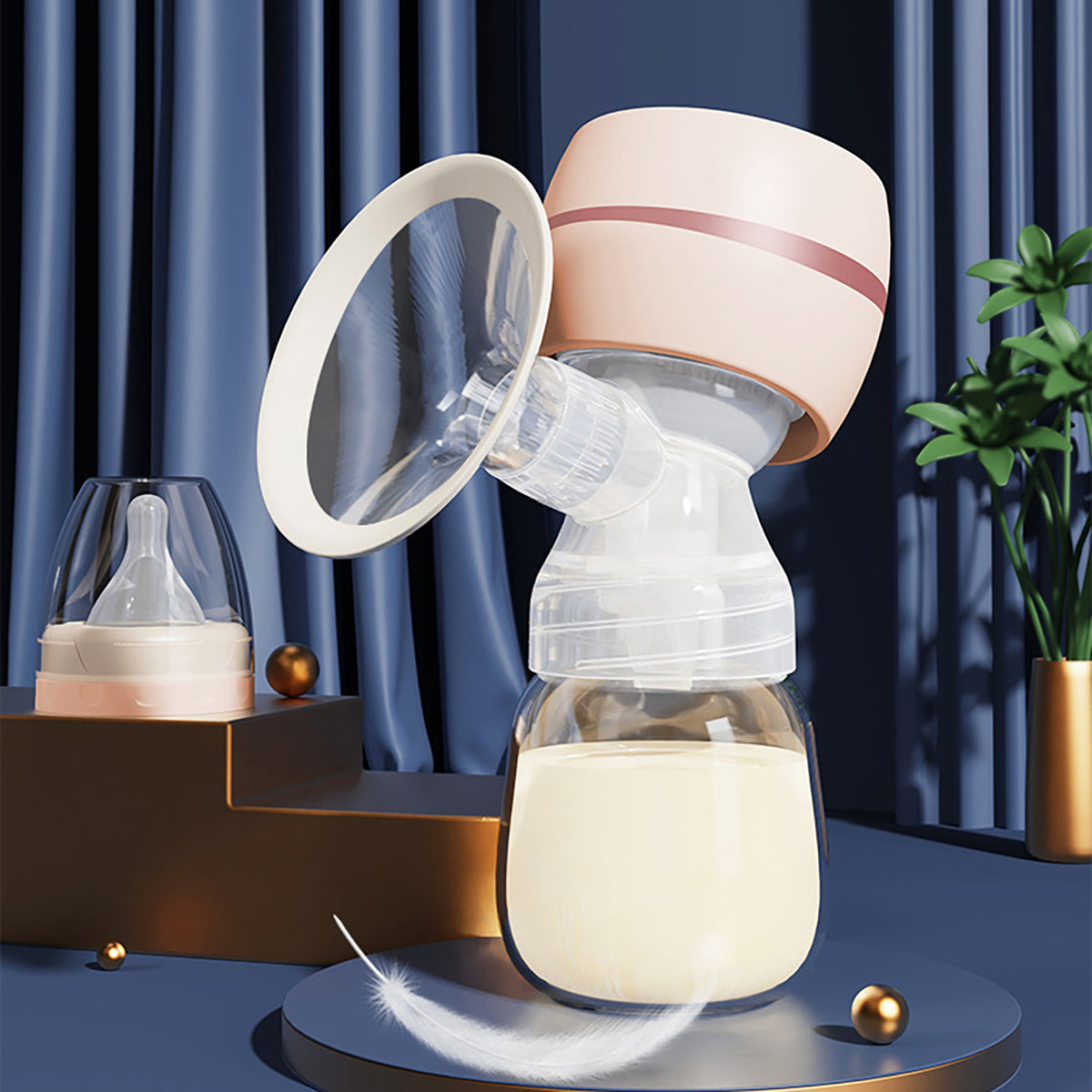 Electric integrated single breast pump