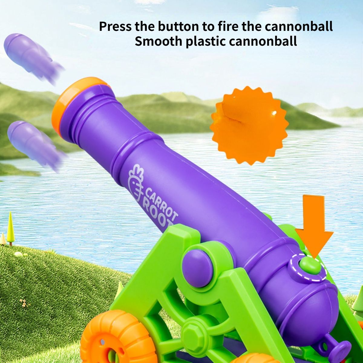 Children&#39;s toy carrot cannon rocket launcher carrot