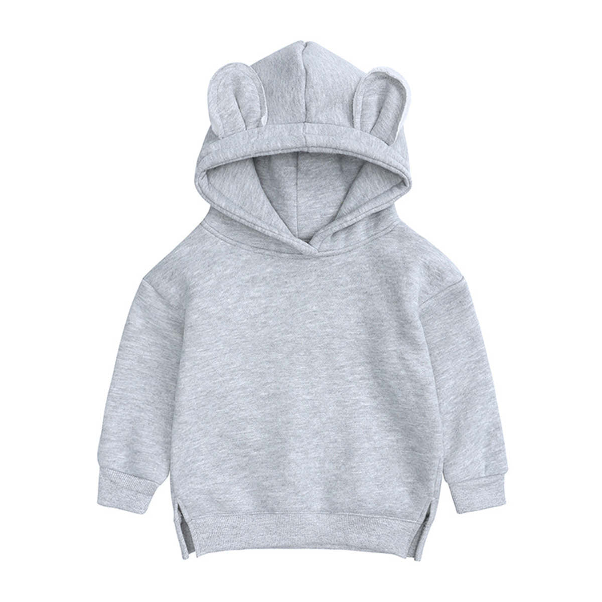 Children&#39;s spring, autumn and winter bear ears hooded fleece sweatshirt