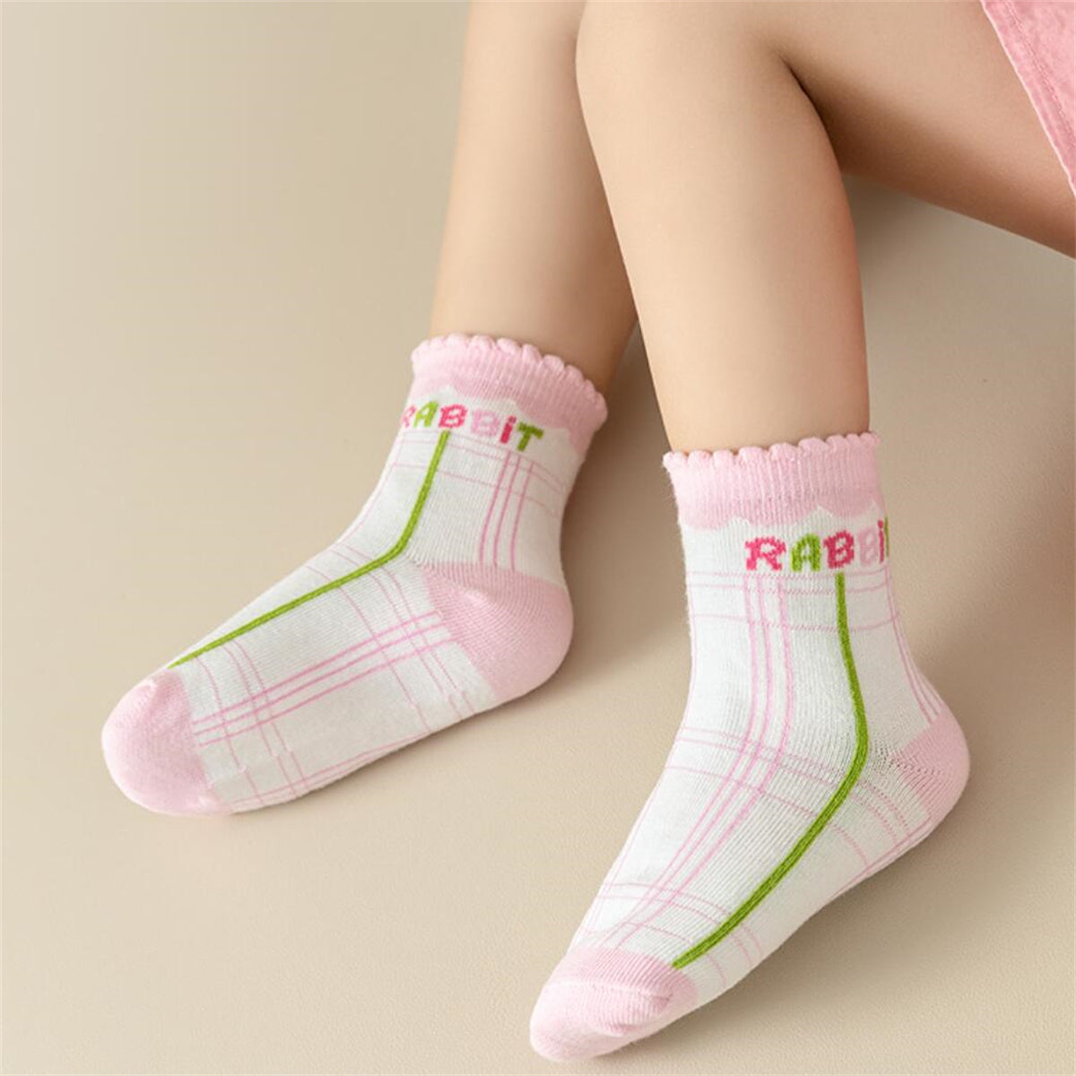 Children's 5-Pair Bunny Socks