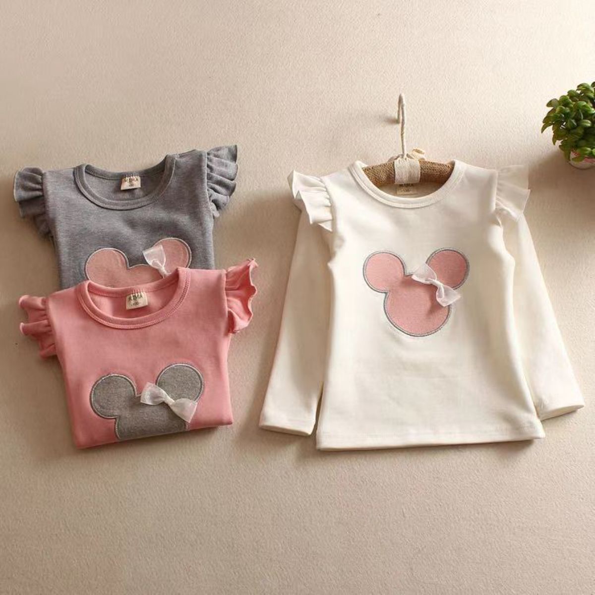 New children's clothing spring and autumn style girls long-sleeved T-shirt