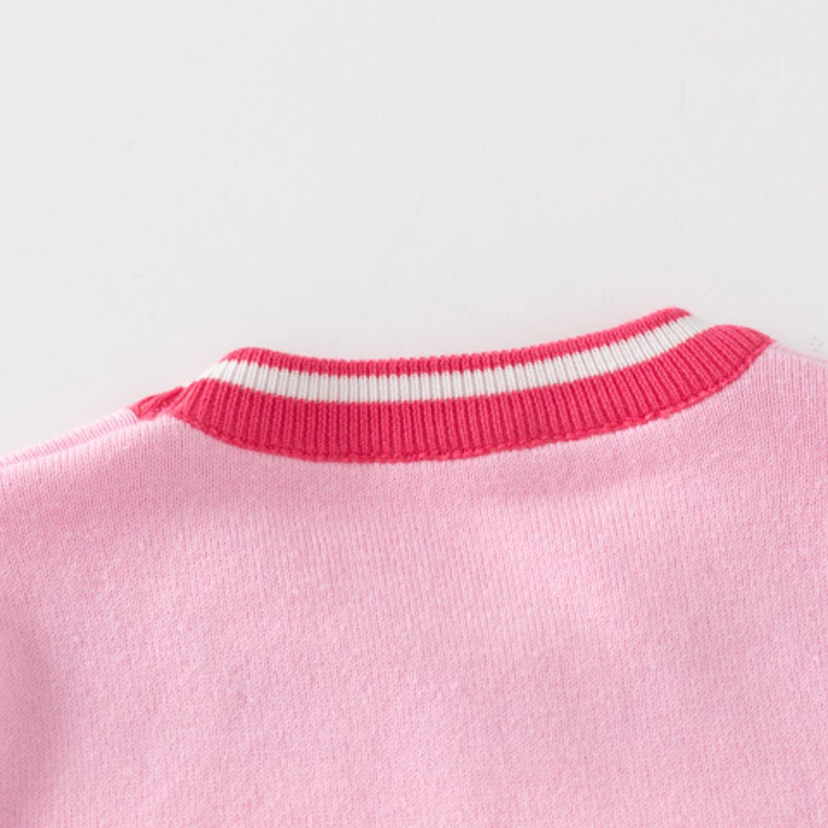 Girls' strawberry bear bottoming sweater