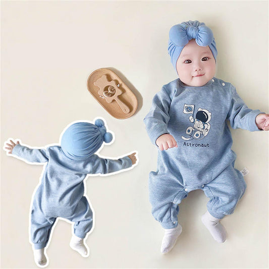 Infant autumn sheep silk velvet romper