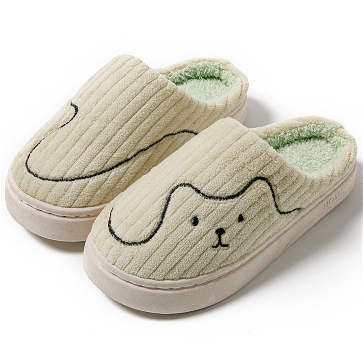 Slippers cartoon cute cotton sole autumn and winter indoor home warm and comfortable slippers