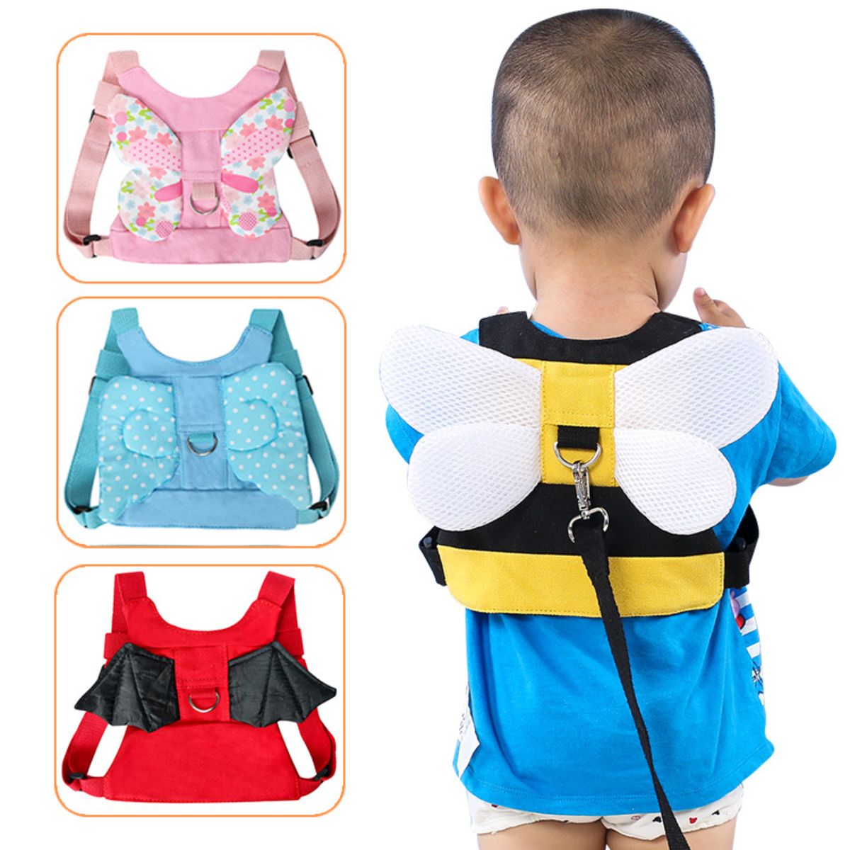 Children's anti-lost traction rope backpack