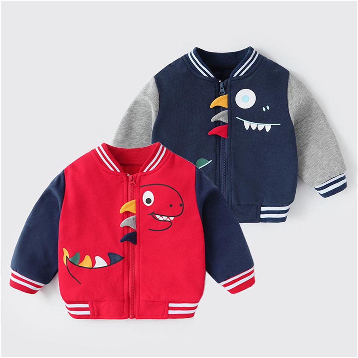 Baby Clothes Dinosaur Baseball Jacket