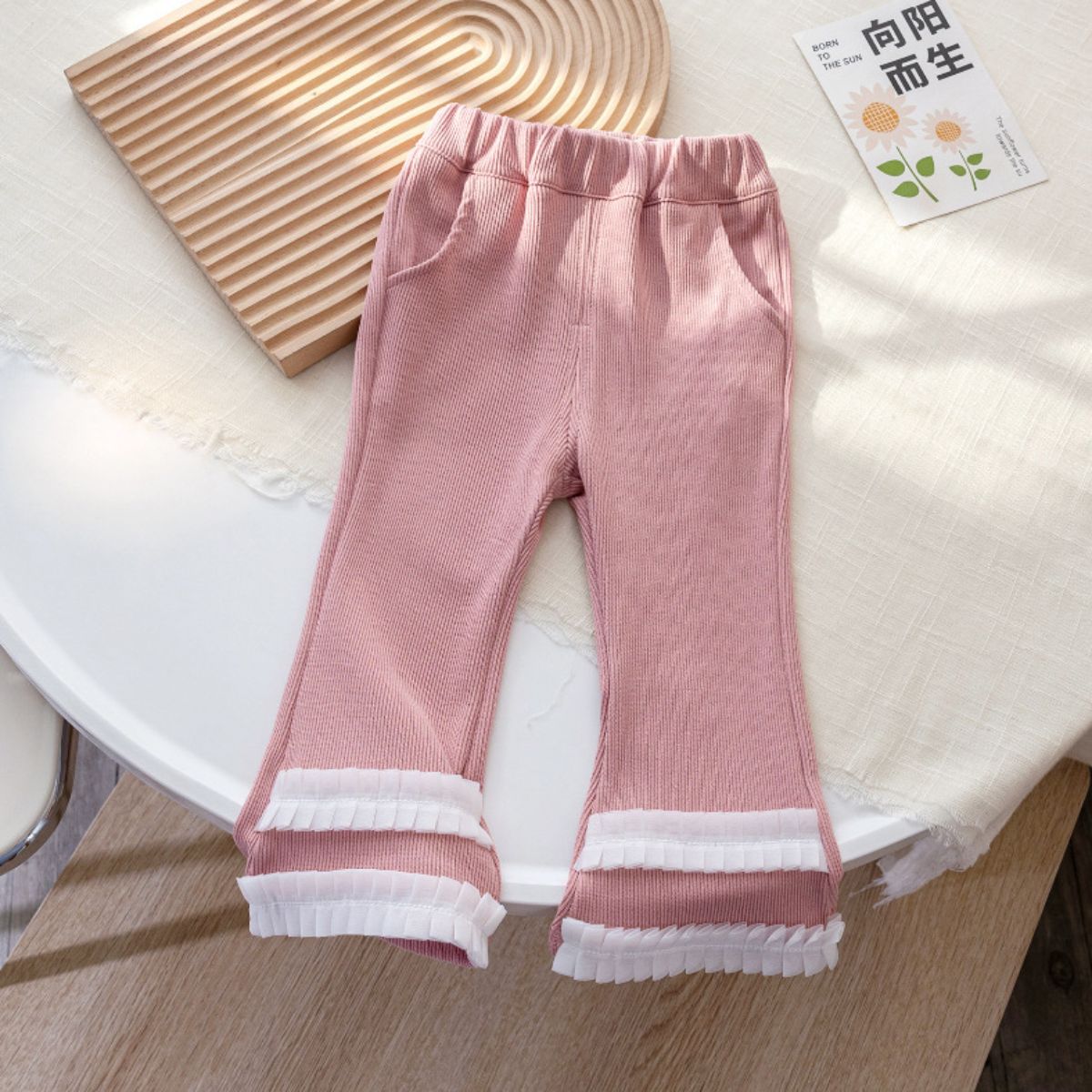 Girls lace sweatshirt suit