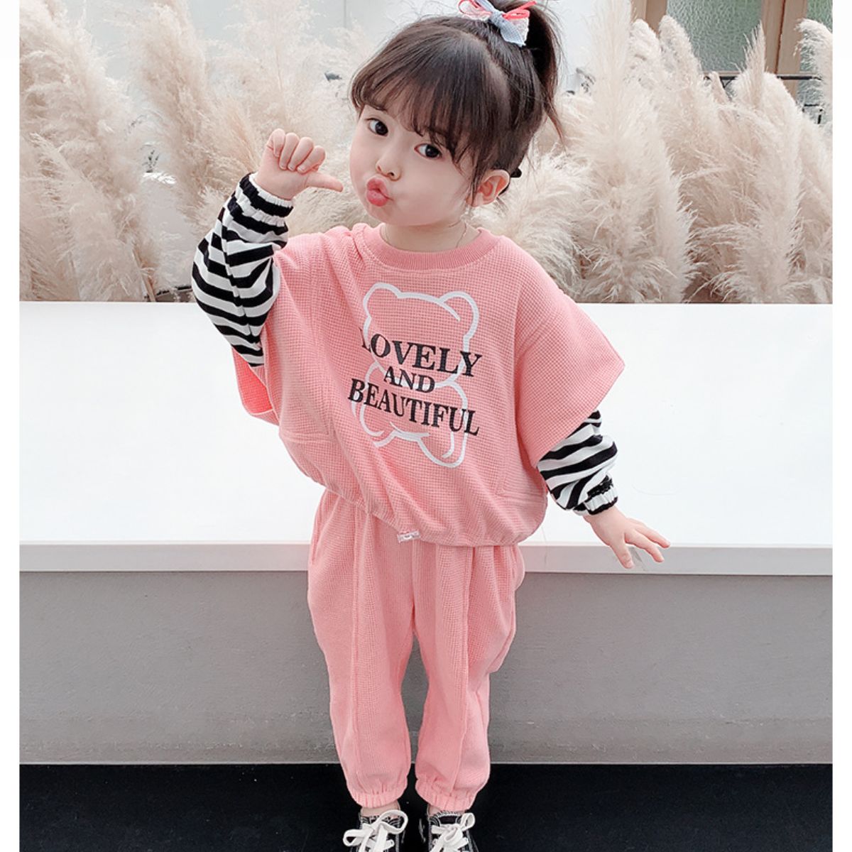 Girls suits new style children's two-piece suits clothes children's fashionable baby girl autumn clothes