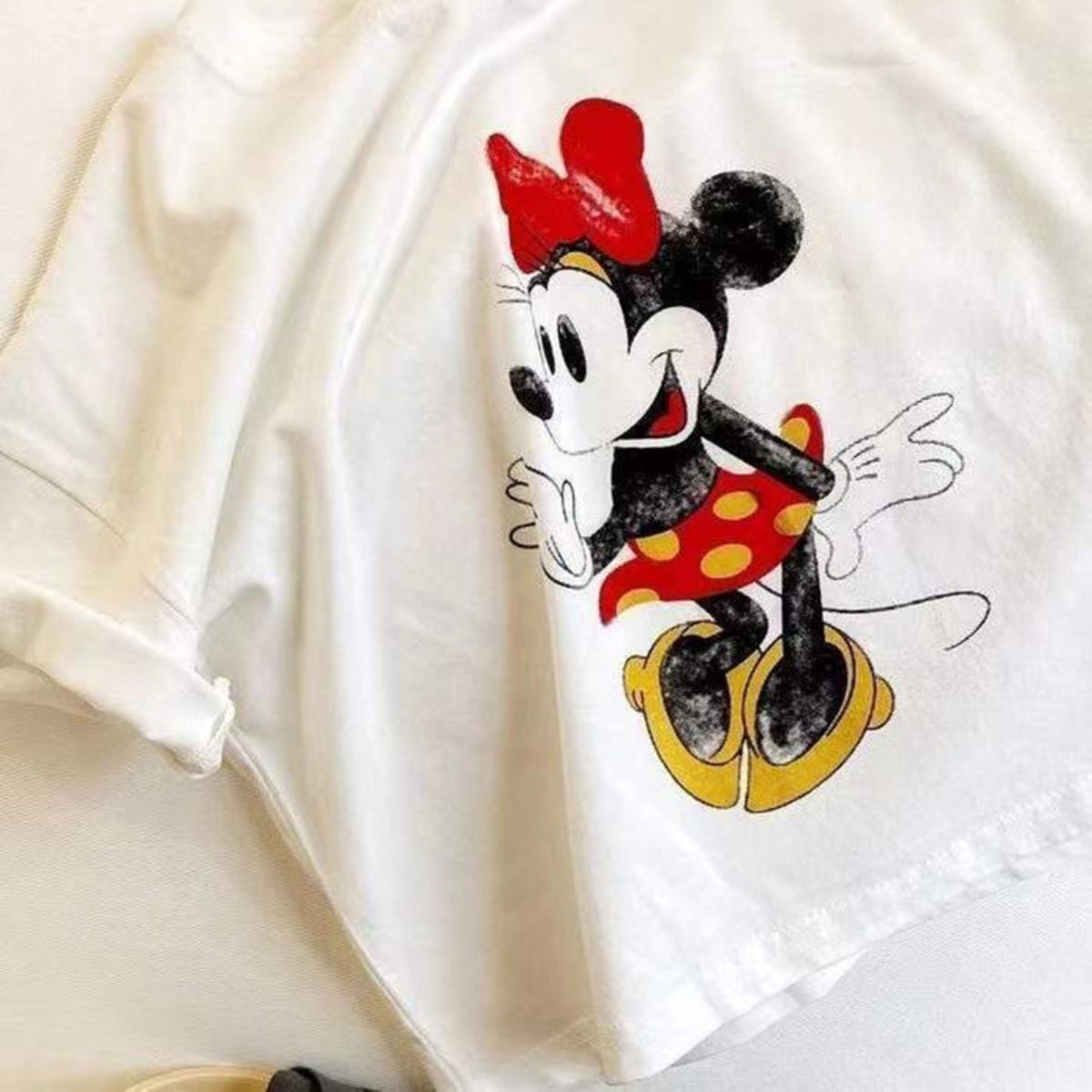 Pure cotton children's short-sleeved T-shirt summer new cute Mickey cartoon casual small and medium children boys and girls tops