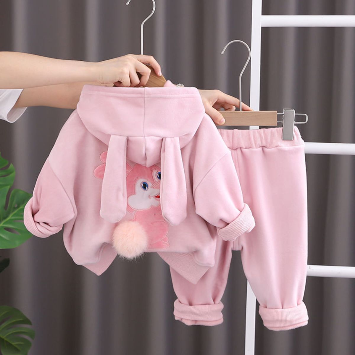 Men's and women's casual sweatshirt two piece set children's clothing