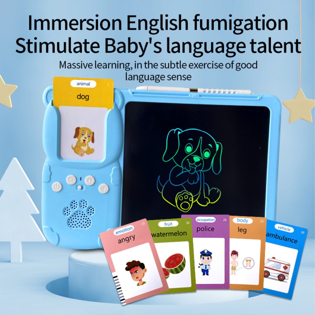 Children's LCD handwriting board card drawing machine card insertion graffiti drawing board puzzle all-in-one machine