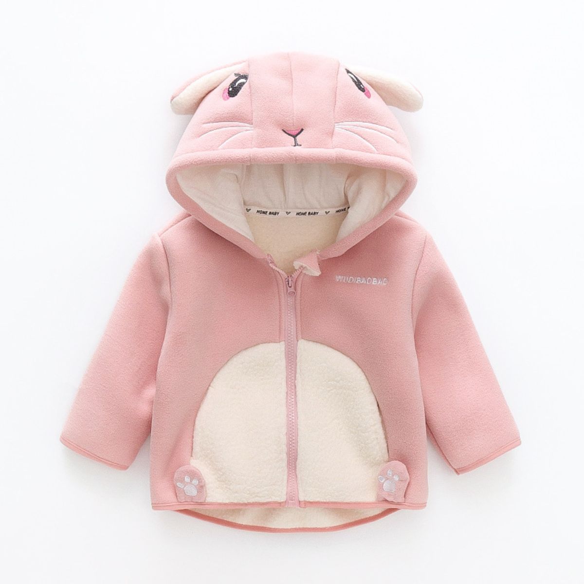 Children's fleece jackets, children's clothing, boys and girls' clothes, plush and thickened baby autumn clothing