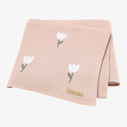 Baby knitted blanket cover