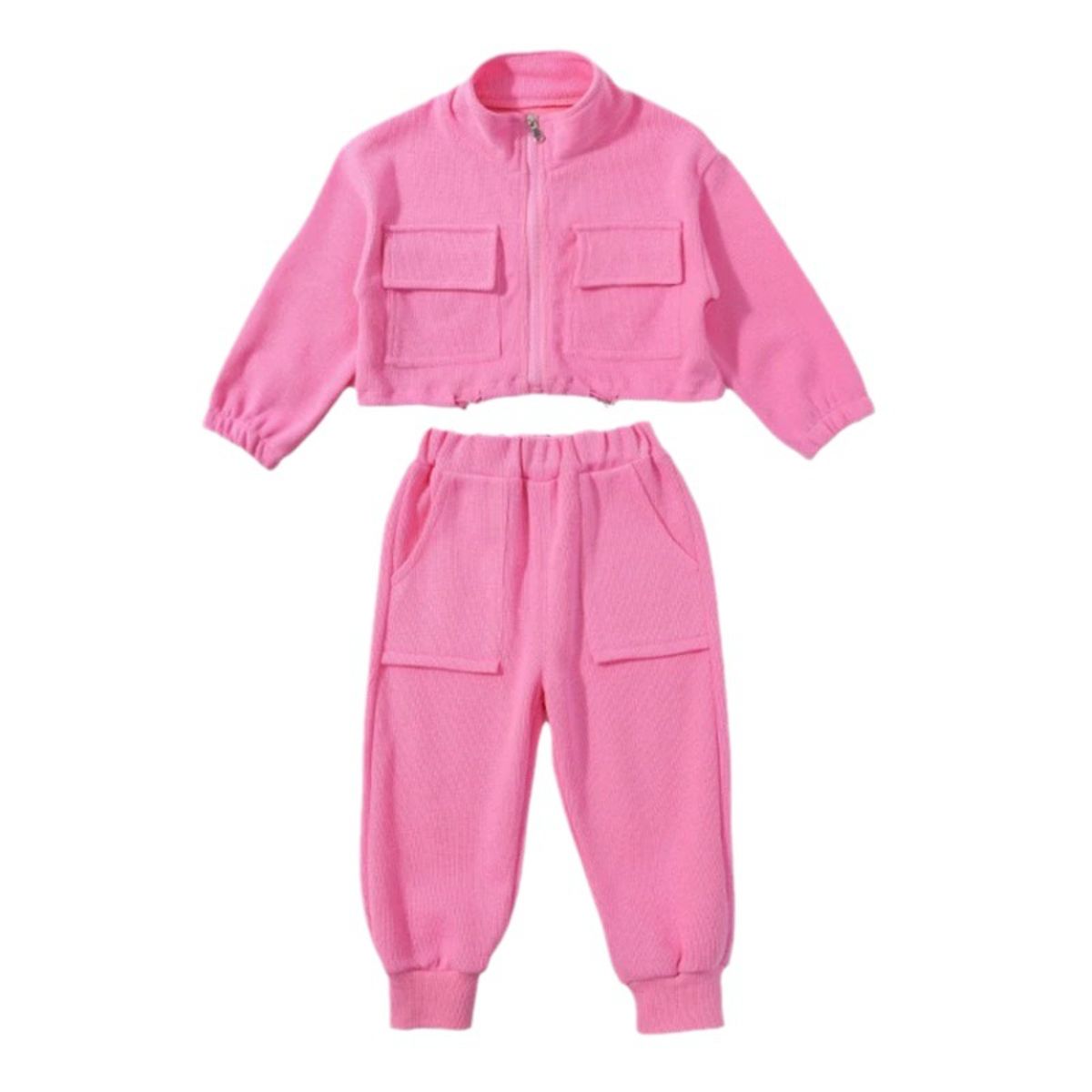 New style girls spring and autumn suits children's baby girl two-piece clothes sports and leisure suits