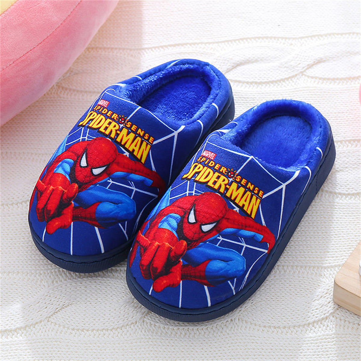 Spider-Man waterproof and non-slip casual cotton slippers for boys