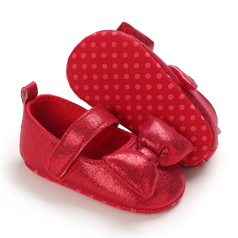 Baby Girls Autumn Cute Bow Leather Shoes