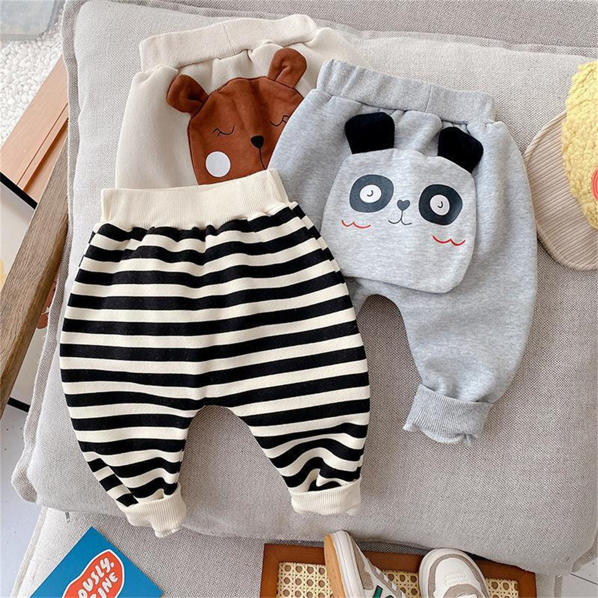 Baby cartoon high waist harem leggings pants