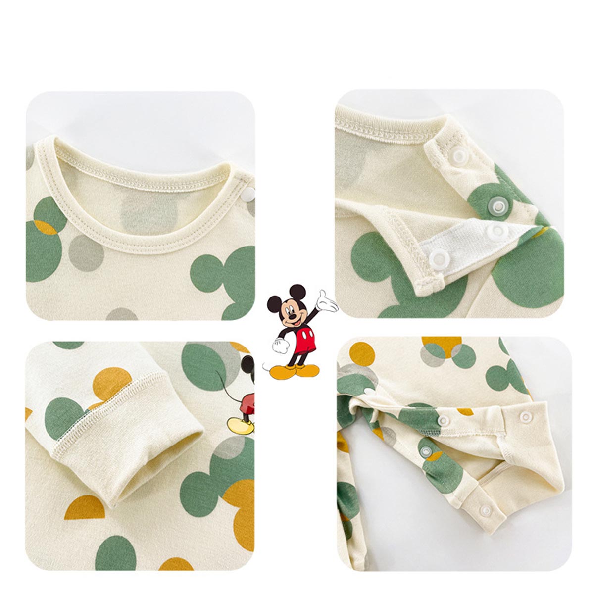 Baby jumpsuit pure cotton romper super cute Mickey crawling clothes