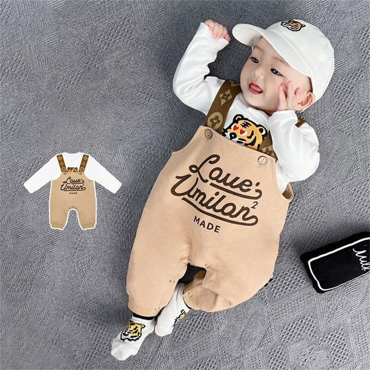 Baby carrier two-piece casual jumpsuit