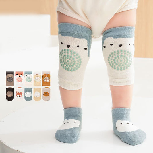 Children's cartoon animal dotted anti-slip knee socks set