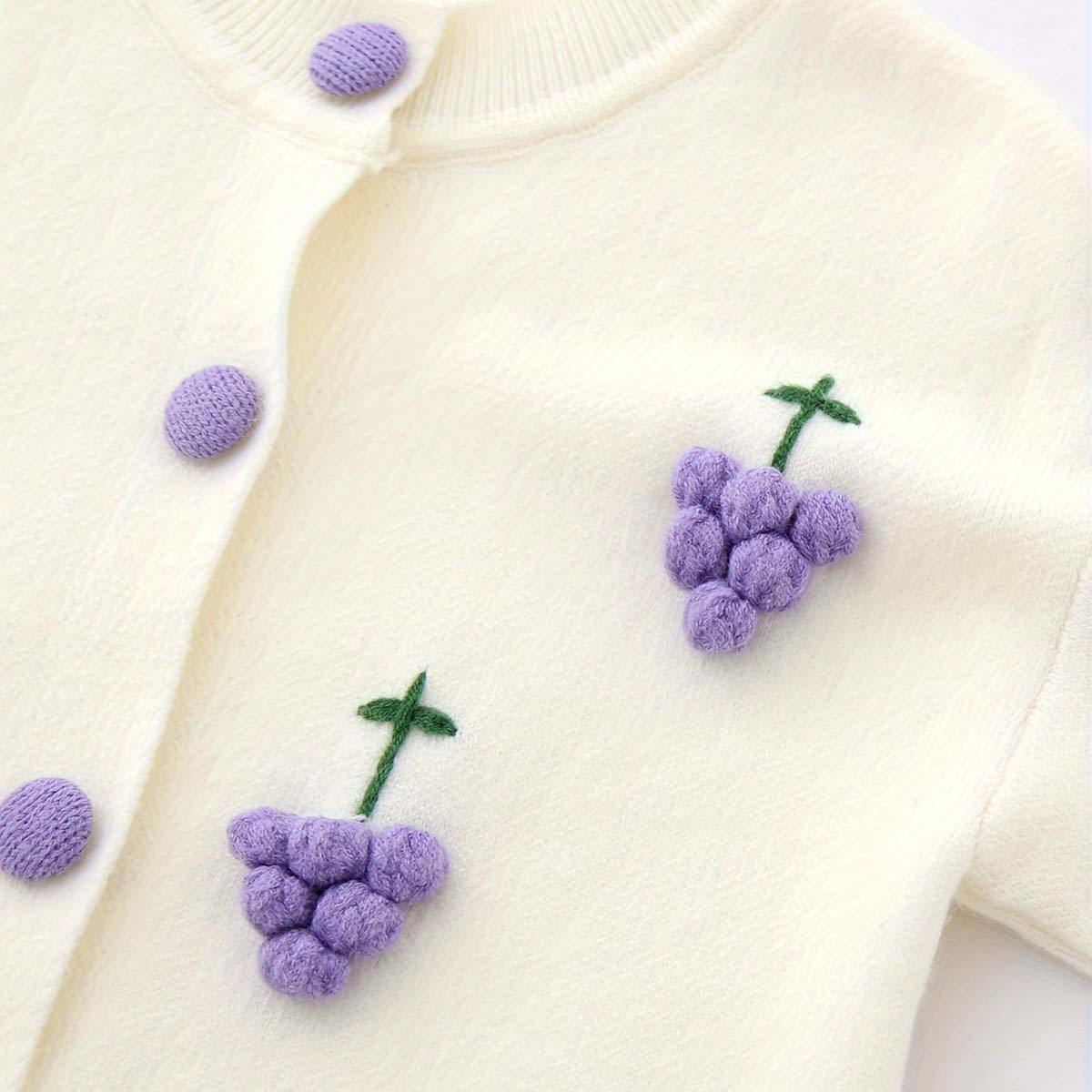 New arrival sweet girls flower knitted cardigan wool skirt two-piece set girls strawberry sweater suit skirt