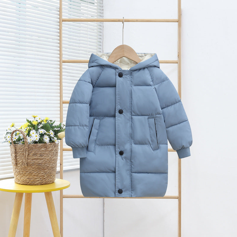 Mid-length down jacket for winter