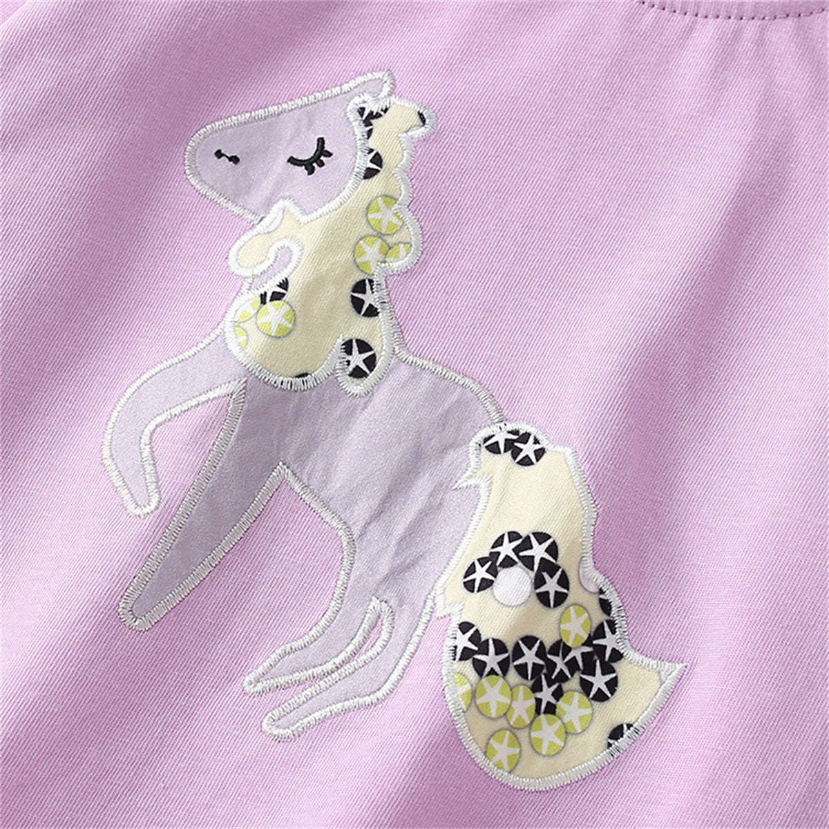 Cute Girls Long Sleeve Cotton Pajamas Underwear Set