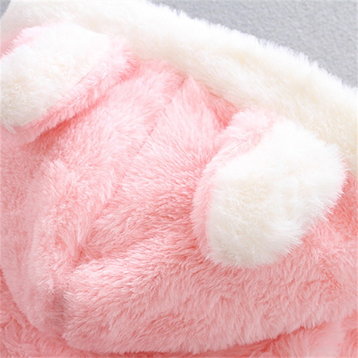 Baby girl autumn and winter bunny fur sweater coat