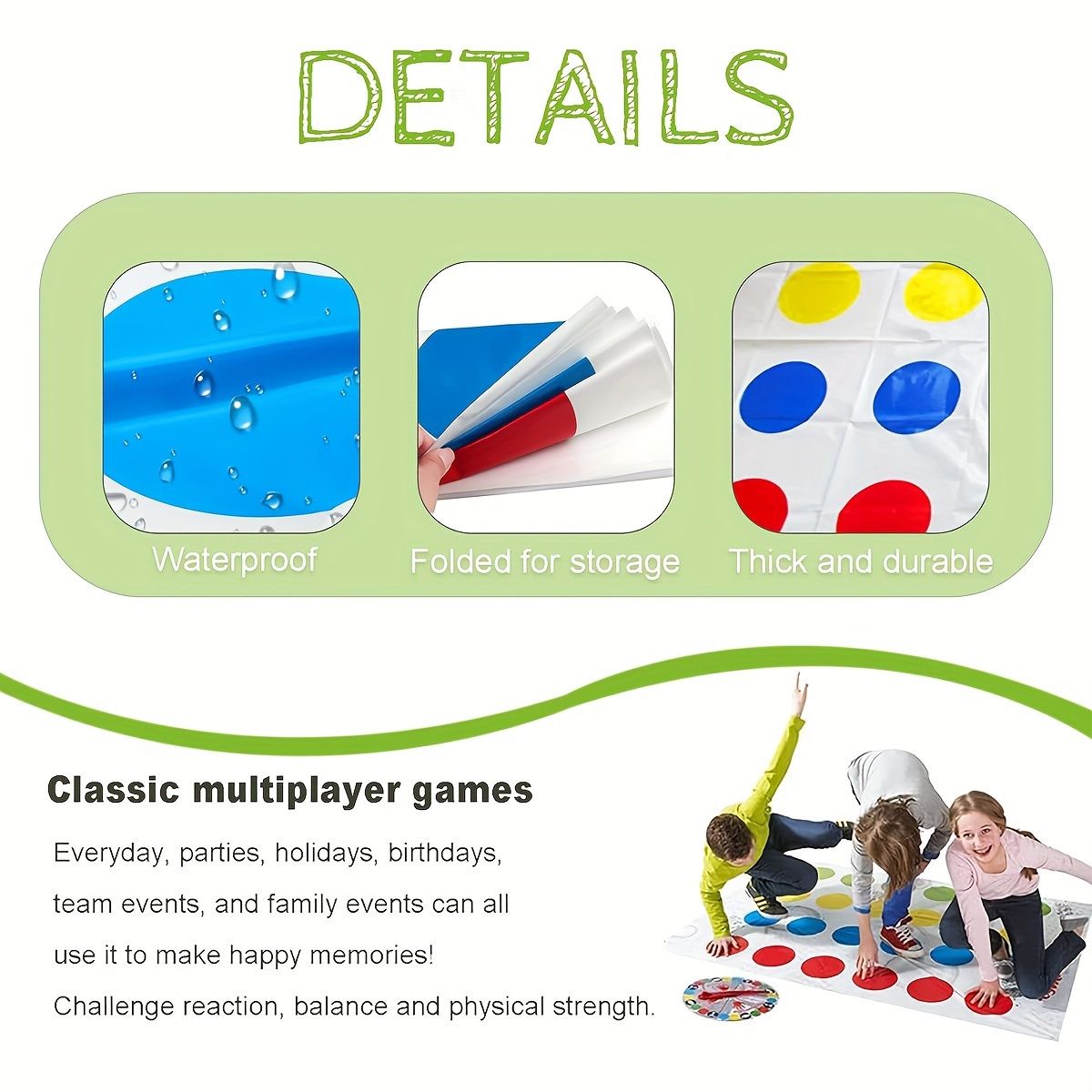 Body Twister Toy Parent-child Interactive Multiplayer Game Balance Blanket