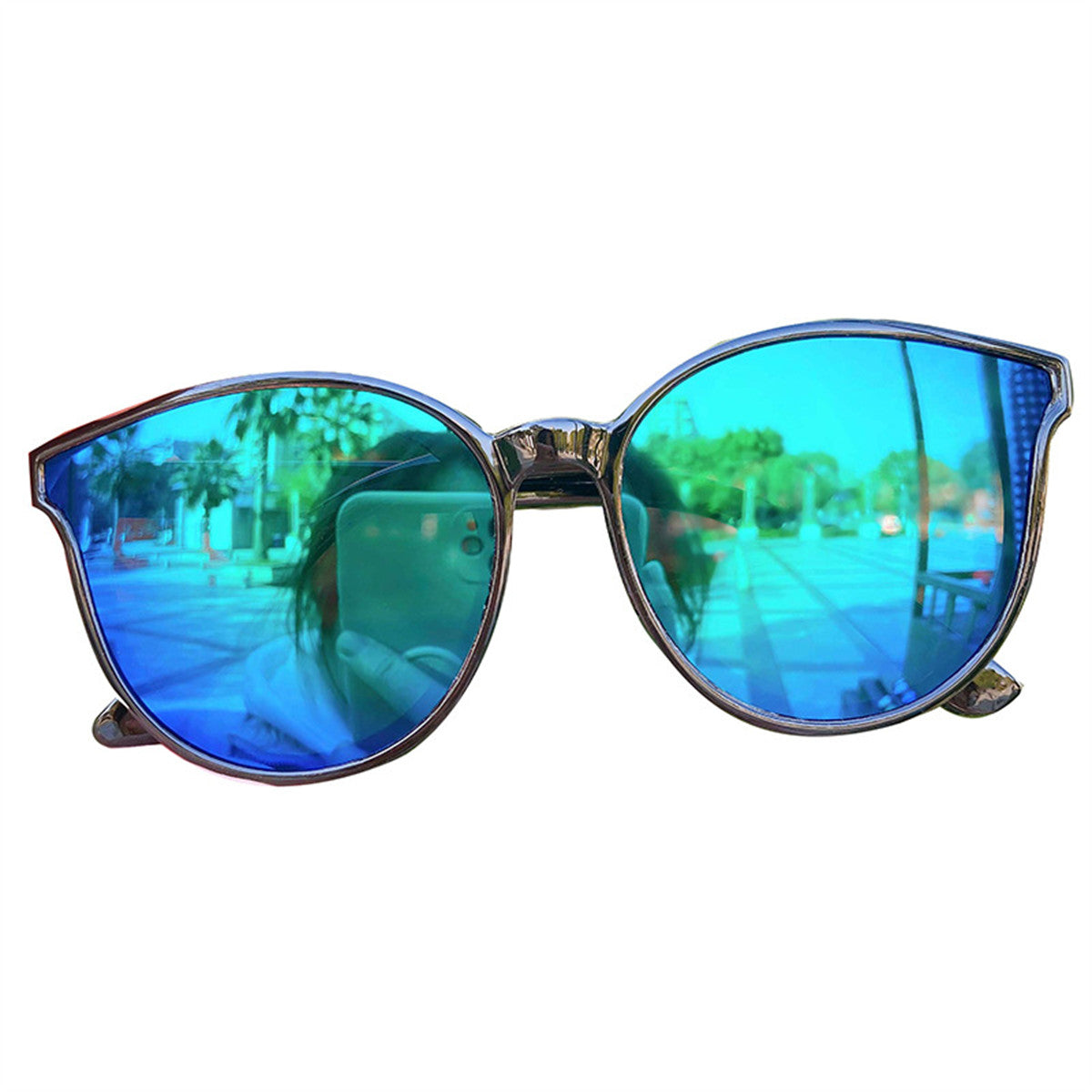 Children's daily simple colorful cool style anti-ultraviolet sunglasses