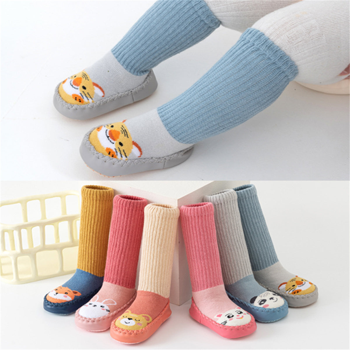 Children's cartoon pattern anti-slip socks