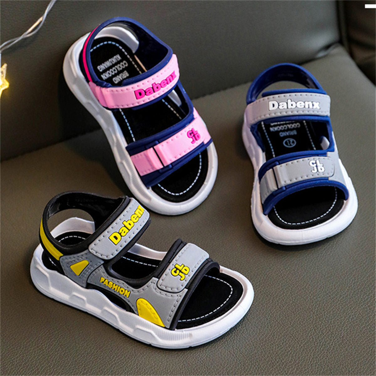 Children's casual Velcro soft-soled sandals