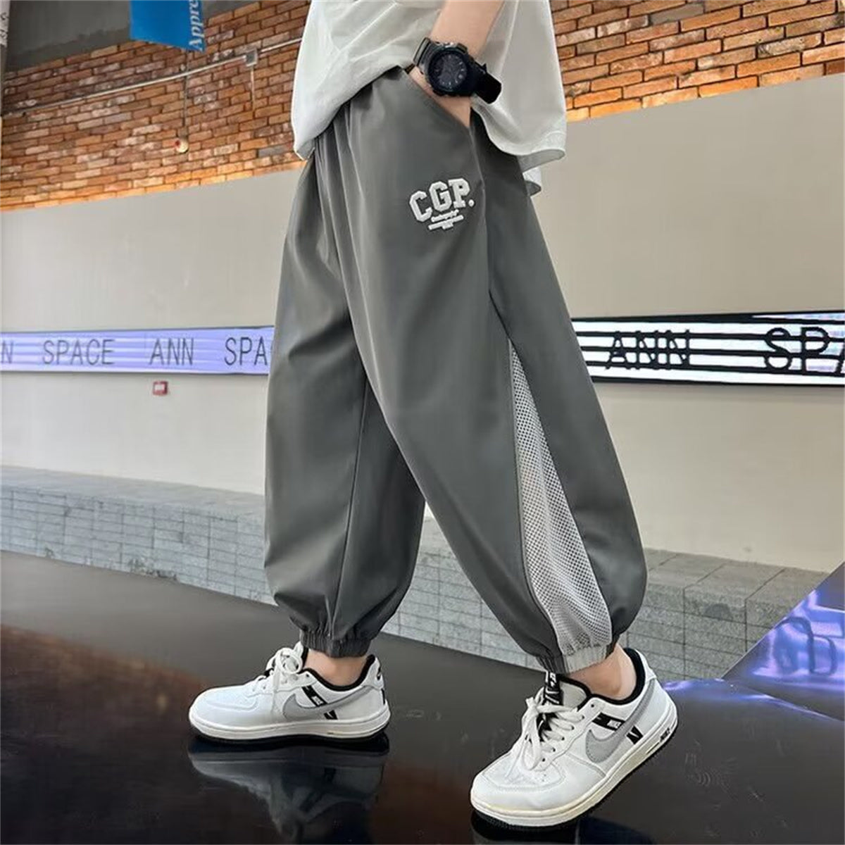 Boys' Simple Sporty Breathable Comfort Woven Pants