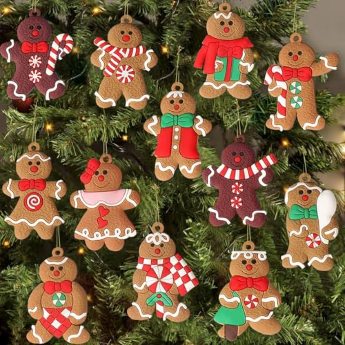 Gingerbread Man Christmas Tree Ornament