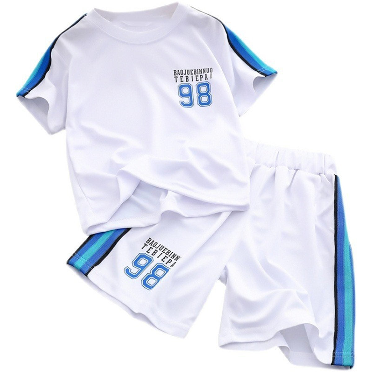 New summer children's basketball suits boys sportswear quick-drying clothes medium and large children's short-sleeved shorts two-piece suit