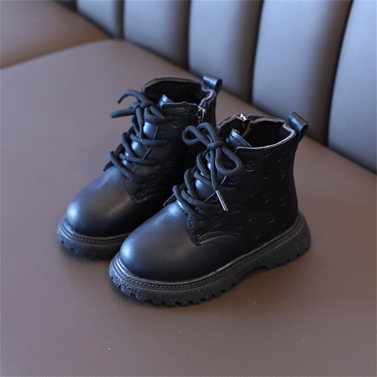 Children's autumn and winter printed temperament waterproof warm Martin boots for boys and girls