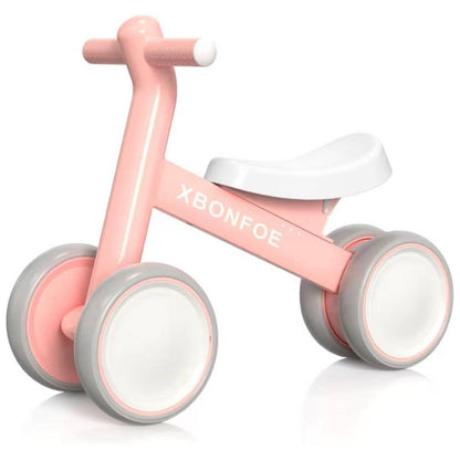 Baby Balance Bike for 1 Year Old Boys Girls, 10-24 Month Toddler Balance Bike, Baby Bike with No Pedal 4 Silence Wheels, First Ride on Toys with Adjustable Soft Seat, First Birthday Gifts