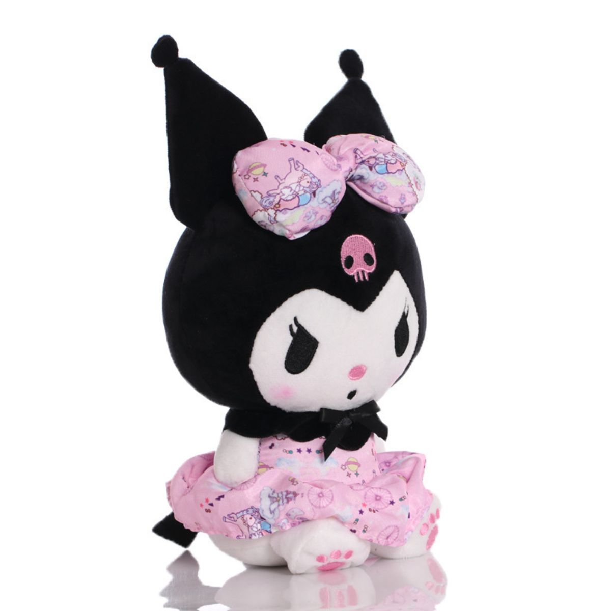 Cute 2D Sanrio Kuromi Plush Toy