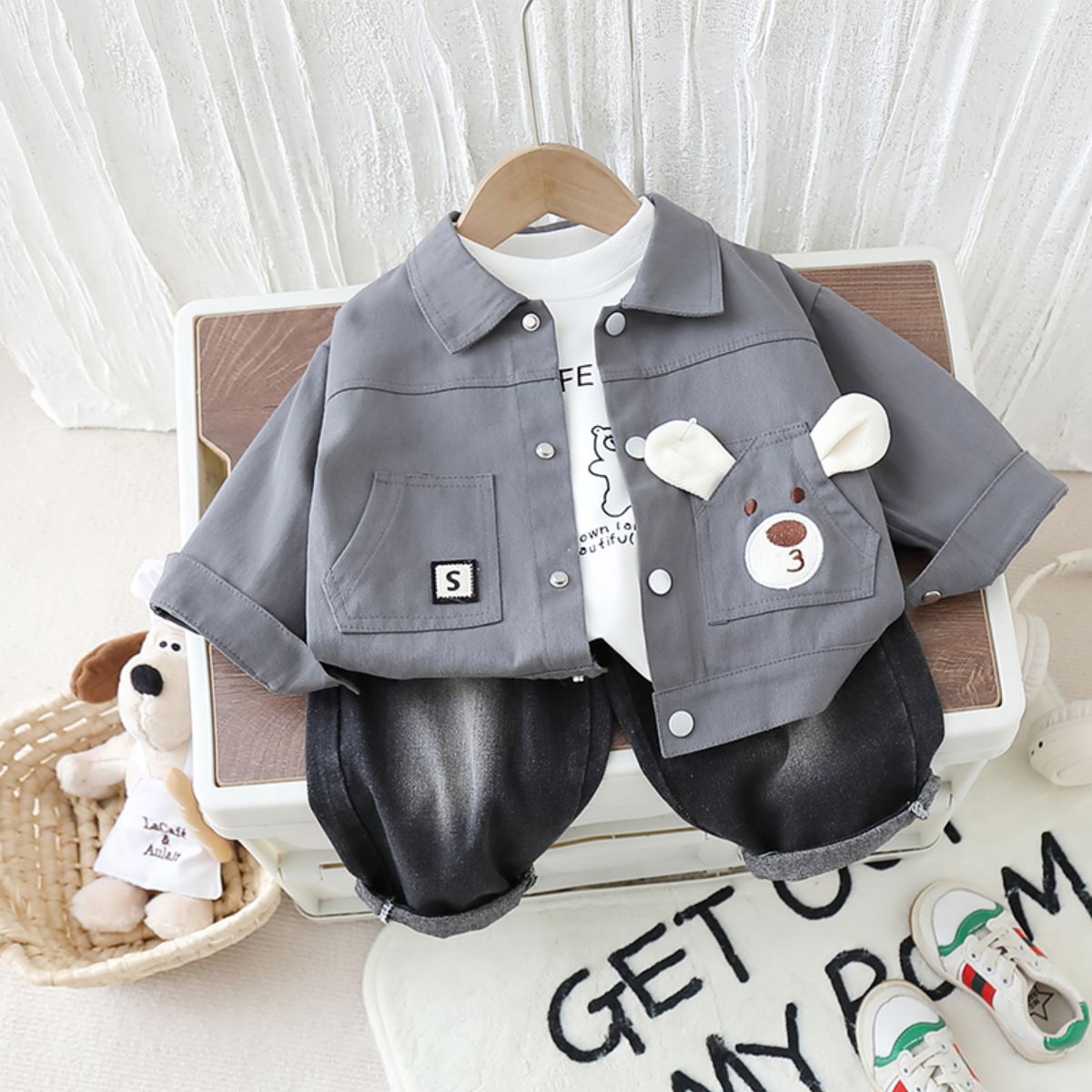 Boys autumn suits new autumn children's casual clothes handsome spring and autumn jackets children's clothes