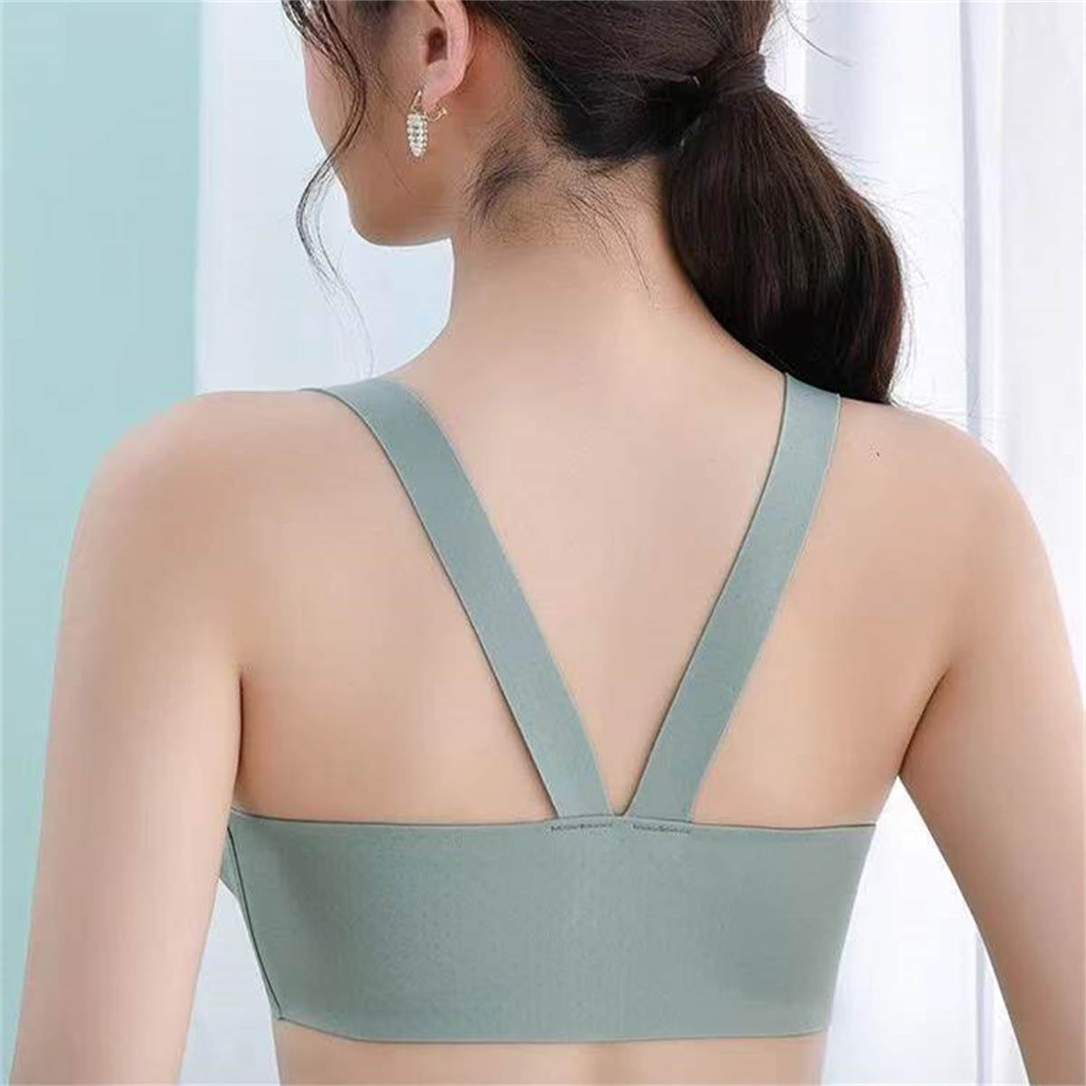 Bra front buckle adjustable underwear side breasts sports bra for women