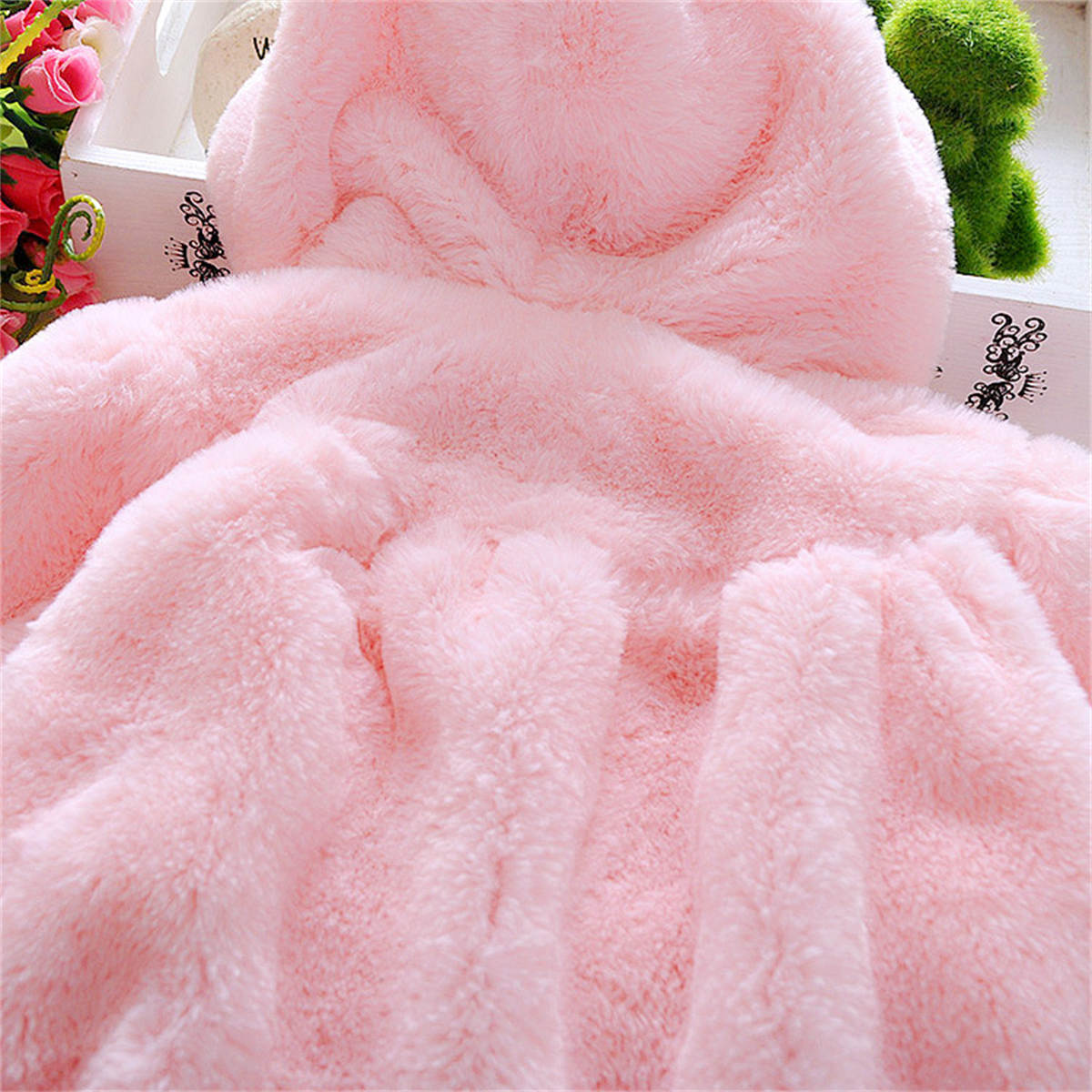 Baby girl winter cape cloak coat two color shawl